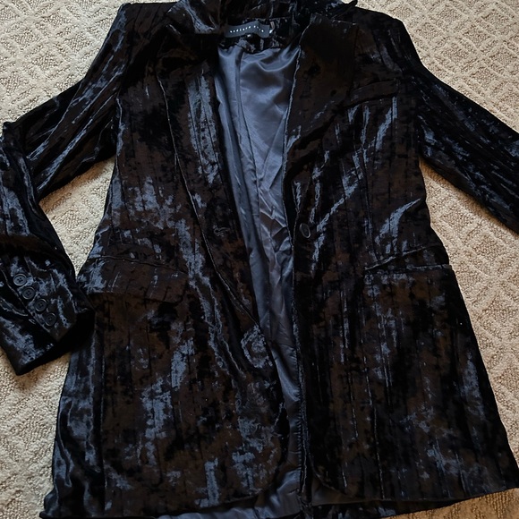 Endless Rose pleated velvet blazer - Picture 6 of 7